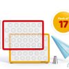 HOTPOP Macaron Baking Kit Silicone Mats Piping Tips-1