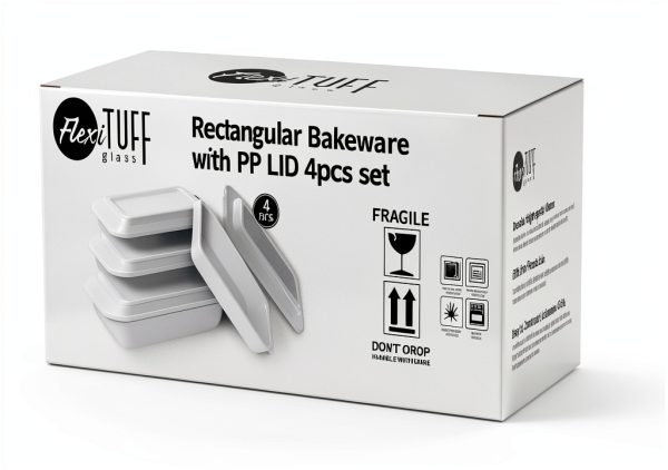 Borosilicate Glass Bakeware Set TV Concepts 8pc-4