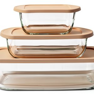 Borosilicate Glass Bakeware Set Amazon Basics 6pc-0