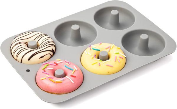 Aichoof Silicone Donut Pan Nonstick Oven Safe 2 Pieces-5
