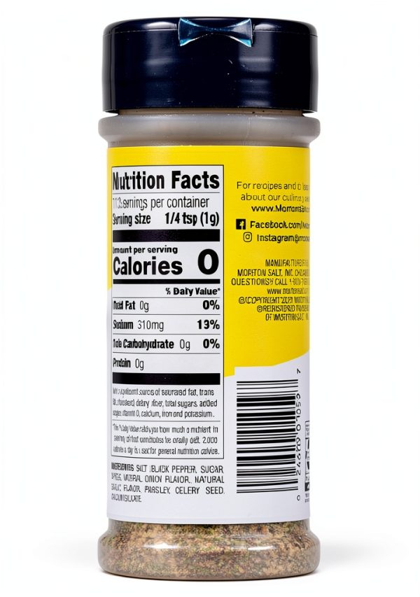 Morton Seasoned Salt Blend Natural Spices Grocery Food-3