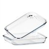 NUTRIUPS Glass Baking Dish 2 Quart Borosilicate Oven Safe-2