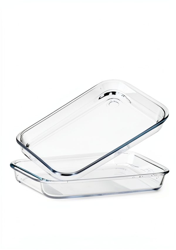 NUTRIUPS Glass Baking Dish 2 Quart Borosilicate Oven Safe-2