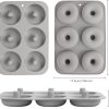 Aichoof Silicone Donut Pan Nonstick Oven Safe 2 Pieces-4