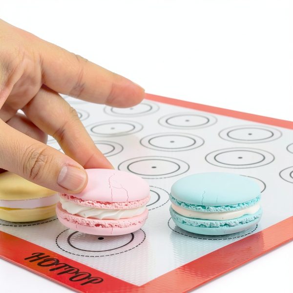 HOTPOP Macaron Baking Kit Silicone Mats Piping Tips-3
