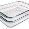 NUTRIUPS Glass Baking Dish 2 Quart Borosilicate Oven Safe-0