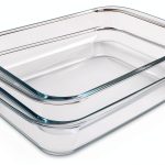 NUTRIUPS Glass Baking Dish 2 Quart Borosilicate Oven Safe-0
