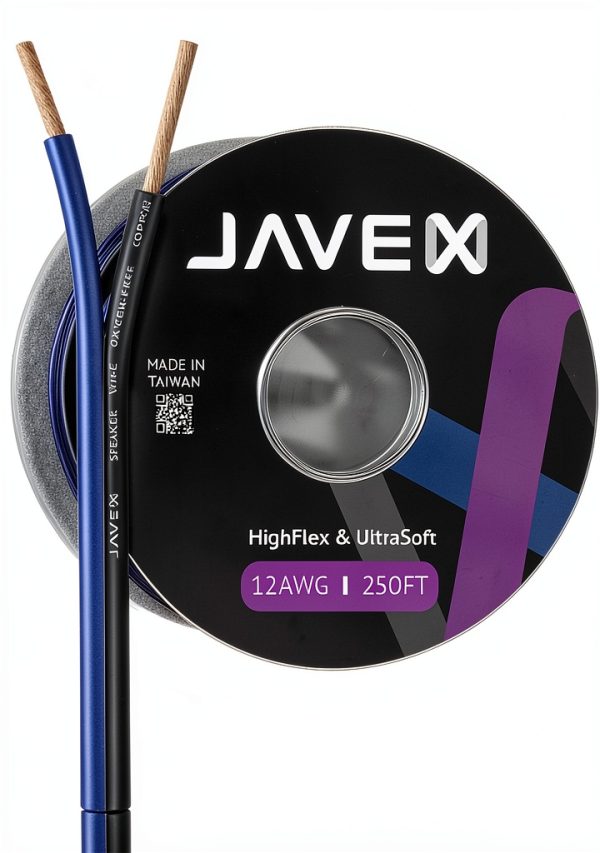 JAVEX 12AWG Speaker Wire for Home A/V-0