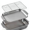 Cook Time Stainless Steel Baking Pan Set with Cooling Rack-0
