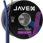 Speaker Cable JAVEX 12AWG Copper 50FT Blue-0