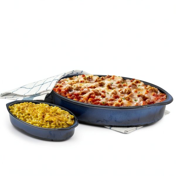 Emeril Lagasse Stoneware Baking Dish Set Blue 3 Quart-2