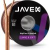14AWG Speaker Wire JAVEX 50FT Flat-Square Copper-0