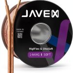 14AWG Speaker Wire JAVEX 50FT Flat-Square Copper-0