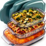 Verel Glass Baking Dish Set Oven Safe 4 Quart Capacity-0