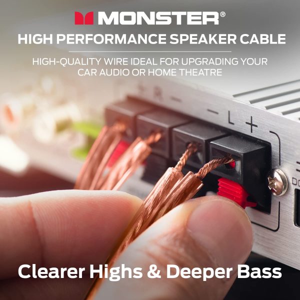 Monster Platinum Speaker Wires 14 Gauge-5