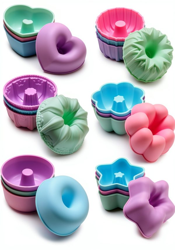 To Encounter Silicone Donut Pan Reusable Baking Molds-6