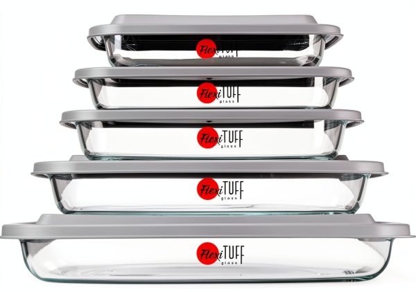 Borosilicate Glass Bakeware Set TV Concepts 8pc-0
