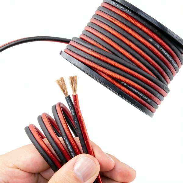 Install Link Speaker Wire Frosted Red 14 Gauge-7