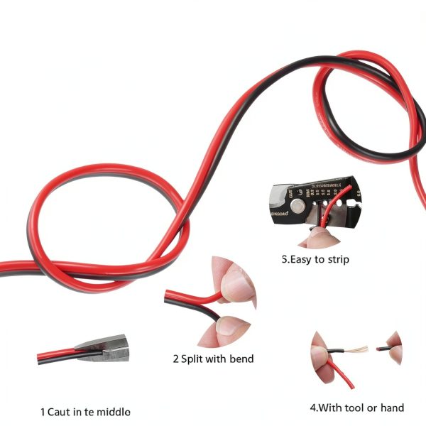 HiFind 14 AWG Red Black Copper Clad Aluminum Wire-4