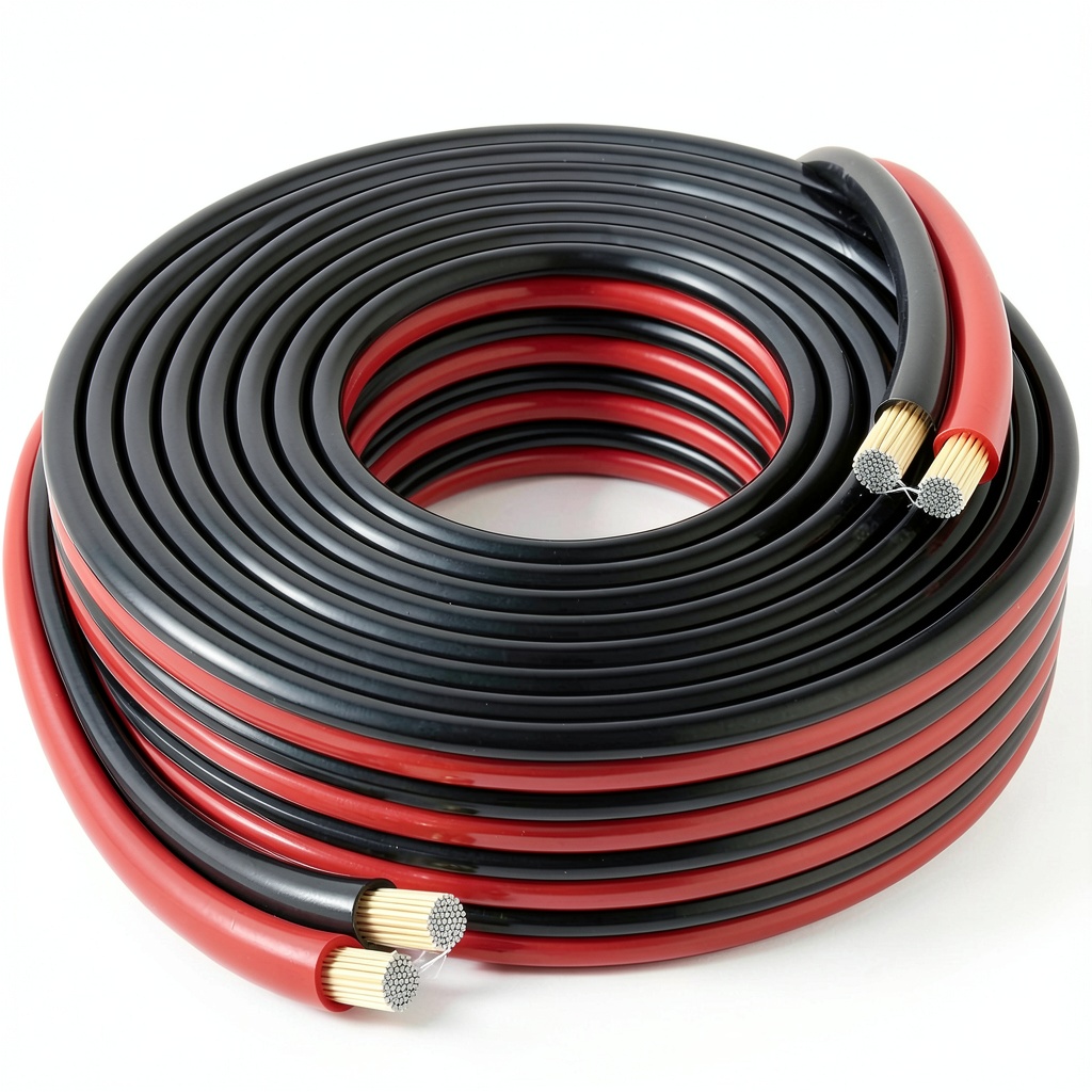 HiFind 14 AWG Red Black Copper Clad Aluminum Wire