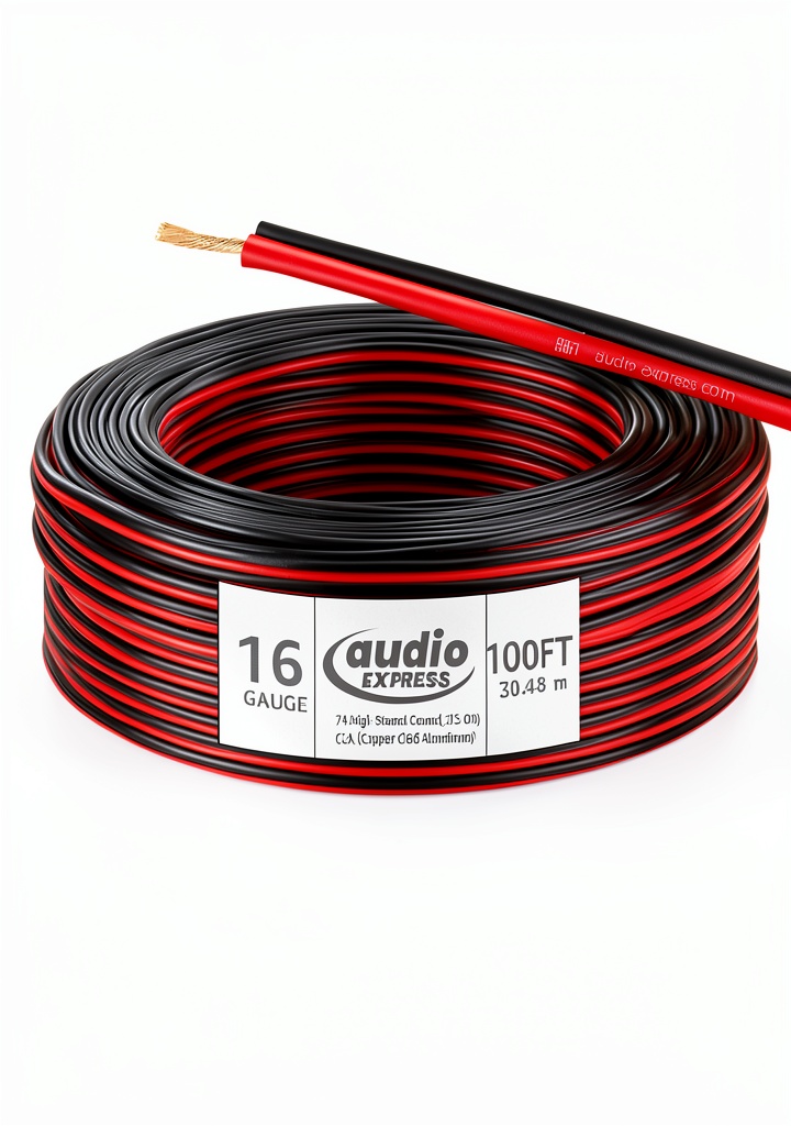 Audio Express speaker wire being installed in a home theater setup