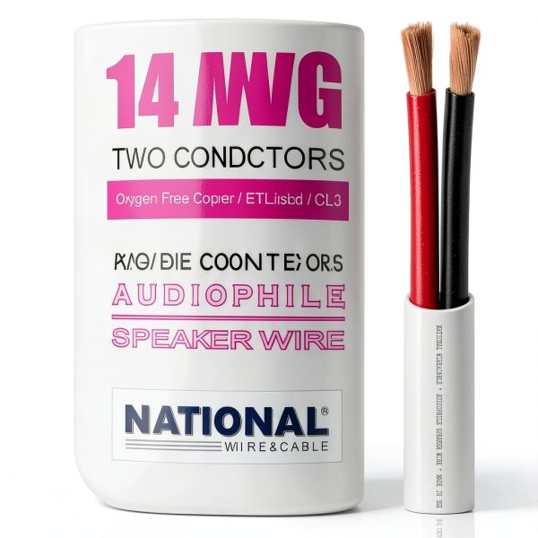 14 Gauge Speaker Wire NATIONAL Copper 2-Conductor-4