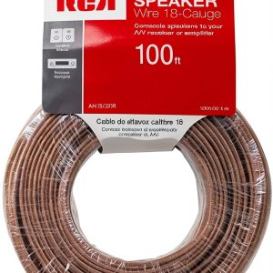 Speaker Wire RCA 18 Gauge 100ft Tangle Free-0