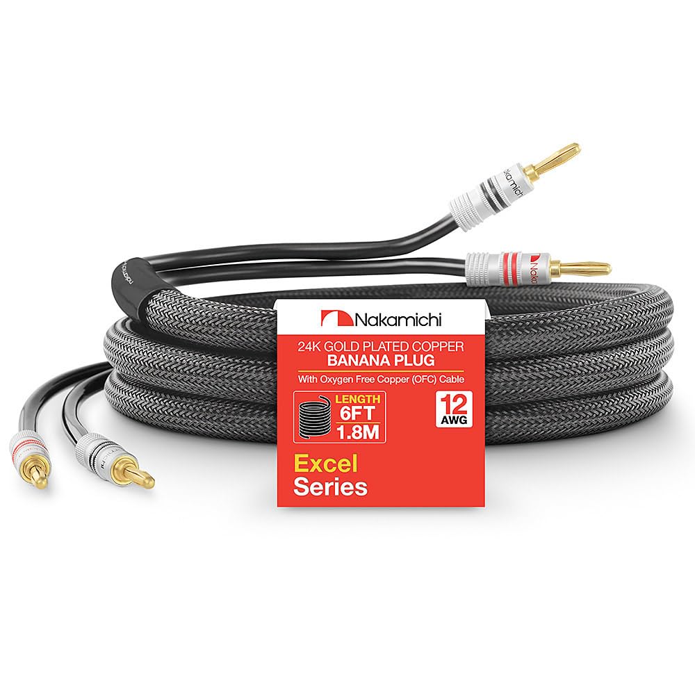 Installing Nakamichi banana plug cable on a home theater speaker