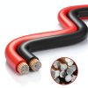 HiFind 14 AWG Red Black Copper Clad Aluminum Wire-2