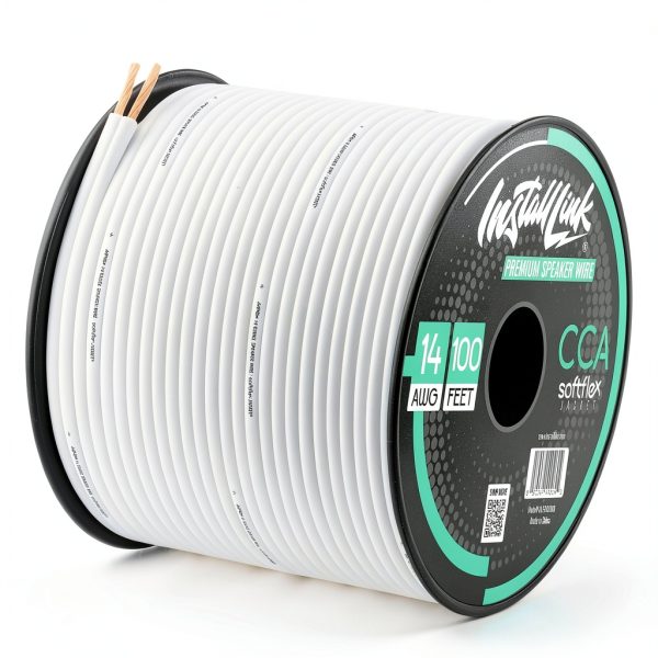 Speaker Wire Install Link 14ga CCA White-8