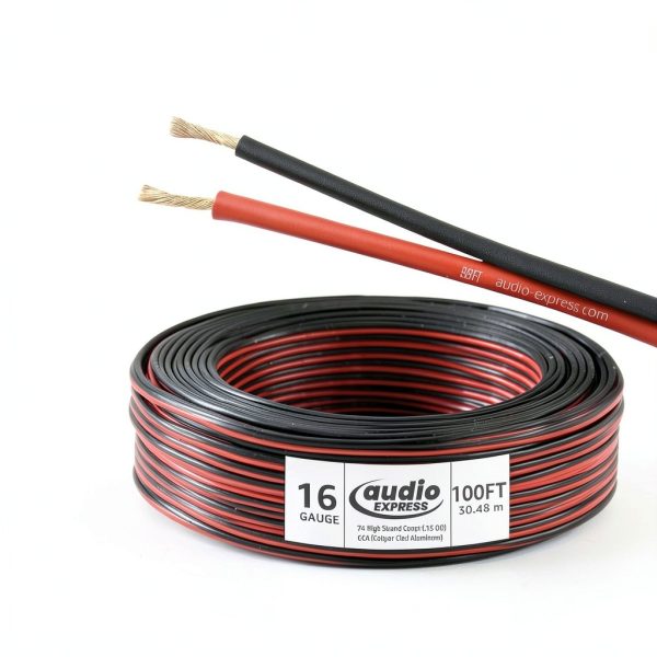16 Gauge Speaker Wire Audio Express Red Black-1