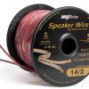 14 AWG MaxBrite Speaker Wire 2-Conductor Red 50ft Spool-0