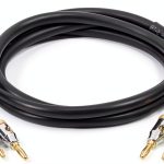 Amazon Basics 6ft Audio Cable Gold Plated Banana Plug CL2 Rated-0