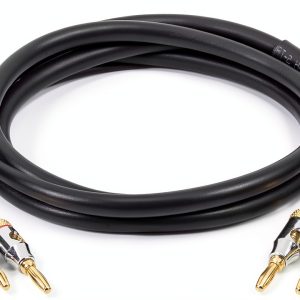 Amazon Basics 6ft Audio Cable Gold Plated Banana Plug CL2 Rated-0
