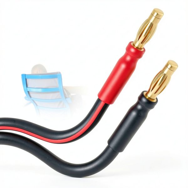 Speaker Wire Banana Plug 14AWG GEARit 2-Pack Black 6.6 ft-1