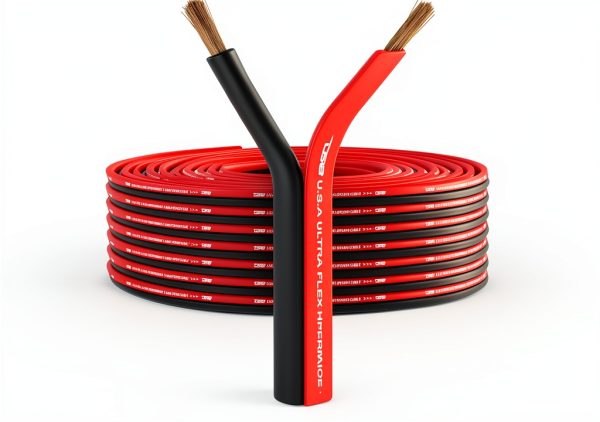 DS18 Speaker Wire 12 Gauge Black Copper‑Clad Aluminum 10‑Strand Cable-0
