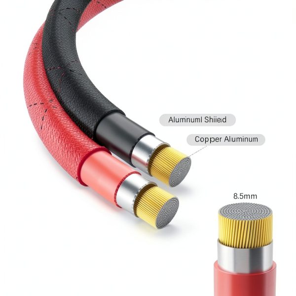 HiFind Speaker Cable 4AWG Copper-Clad Aluminum Black Red 10‑30FT-1