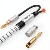 Elecan 20FT Banana Tip Speaker Cable 14AWG Braided Nylon Gold Plated-1