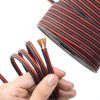 Install Link 14 Gauge Speaker Wire 100ft Frosted Red/Black CCA-7