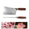 TUO Meat Cleaver 7 inch Heavy Duty Bone Chopper with Pakkawood Handle-2