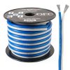 Skar Audio 10 Gauge Copper Speaker Wire 30ft Blue White-0