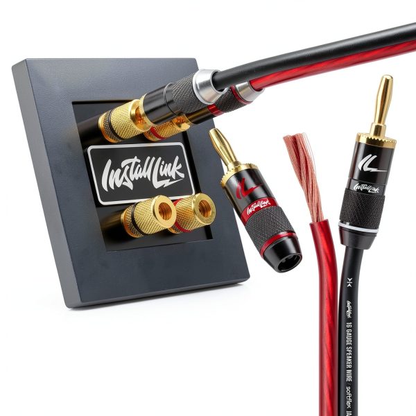 Install Link 14 Gauge Speaker Wire 100ft Frosted Red/Black CCA-4